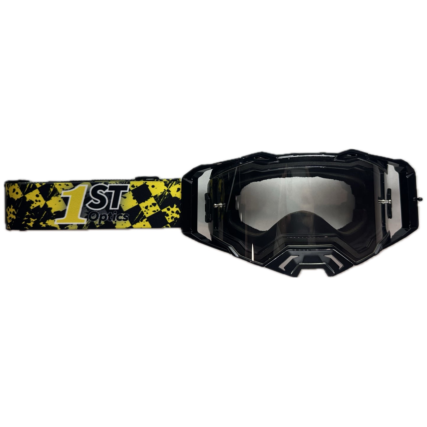 1ST Optics MX Goggle - Black/Black/Black