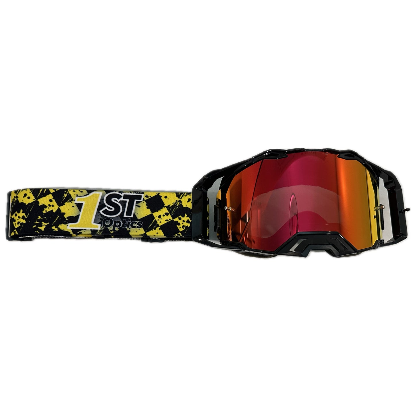 1ST Optics MX Goggle - Black/Black/Black