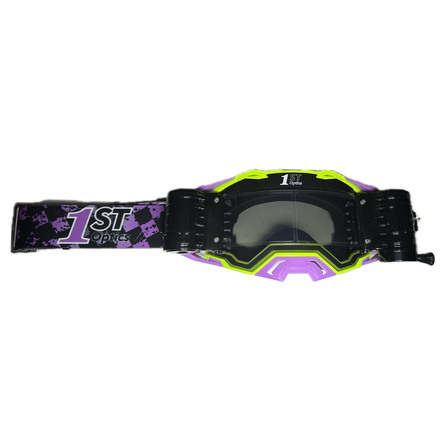 1ST Optics MX Goggle - Flo/Purple/Purple