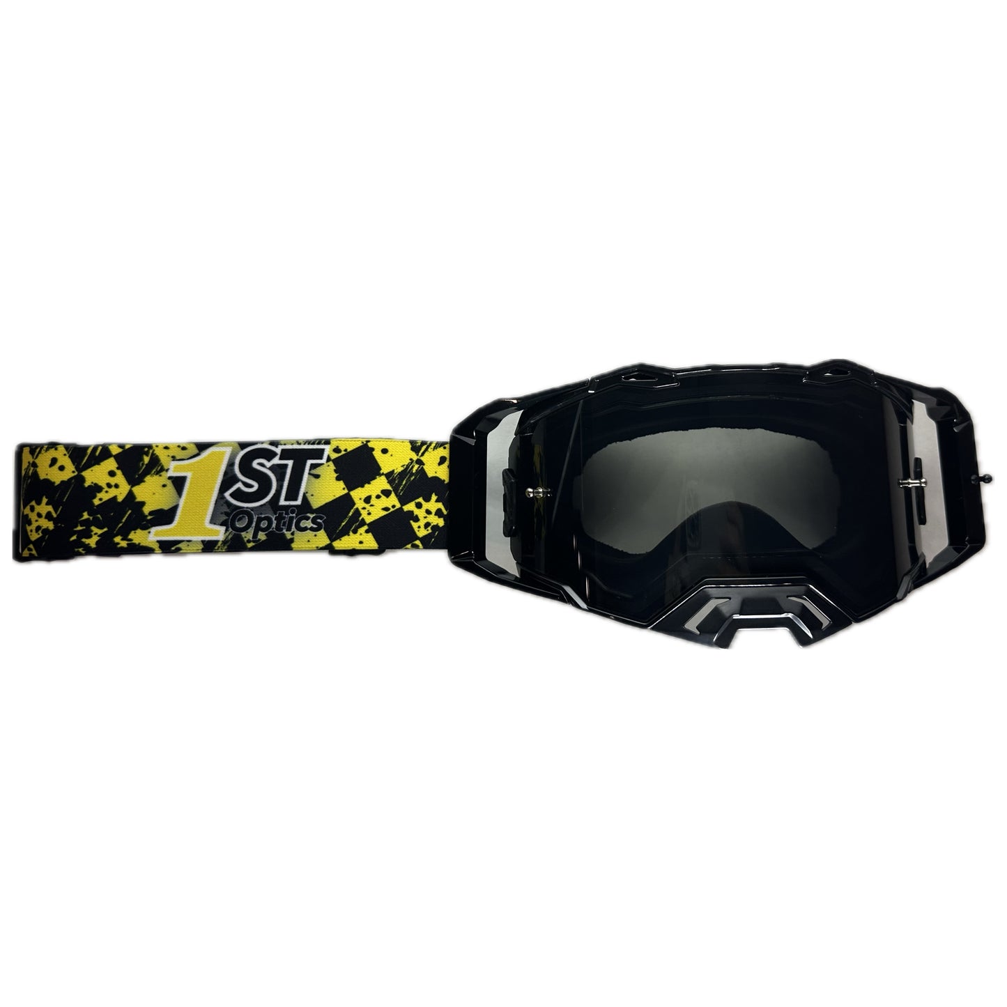1ST Optics MX Goggle - Black/Black/Black