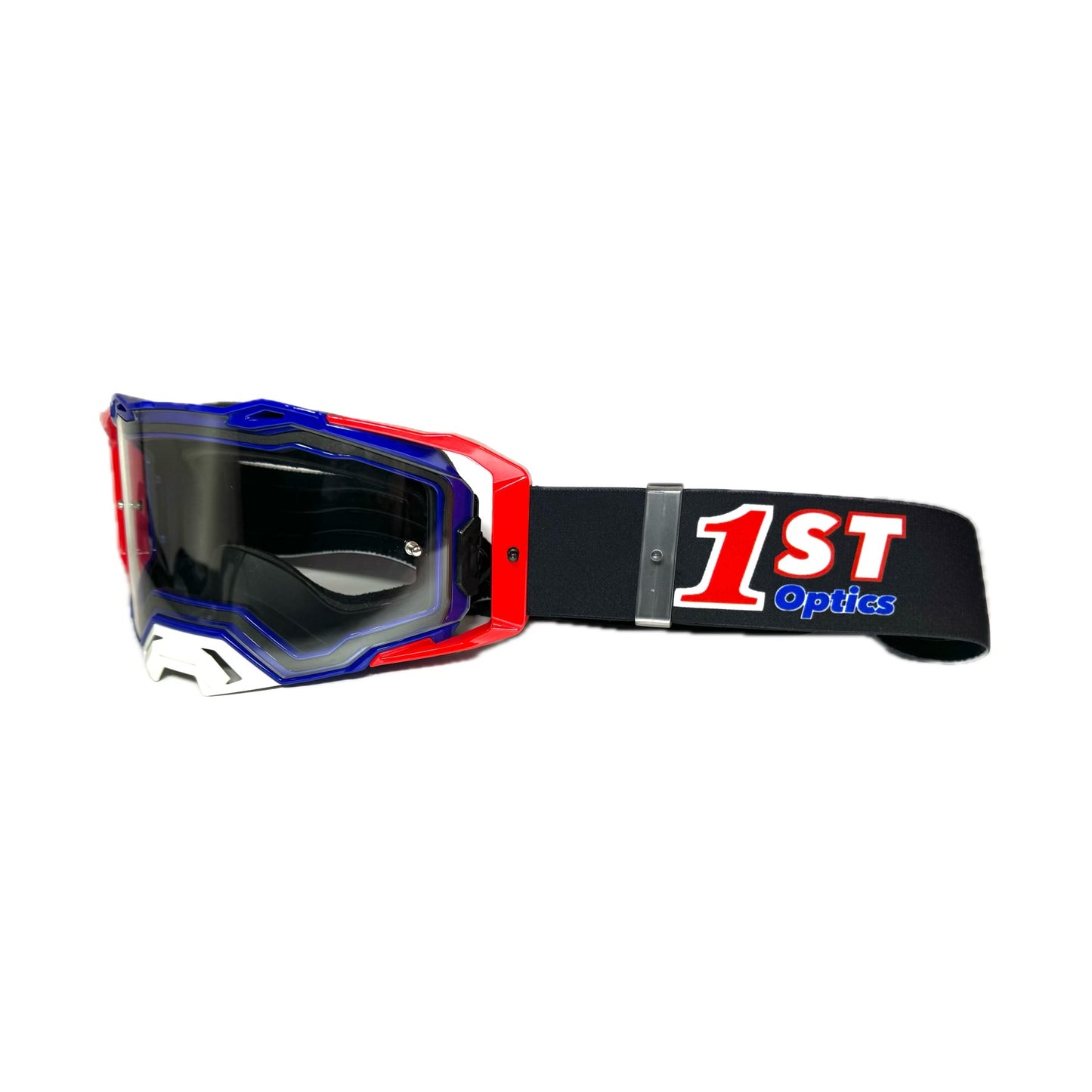 1ST Optics MX Goggle - Blue/Red/White