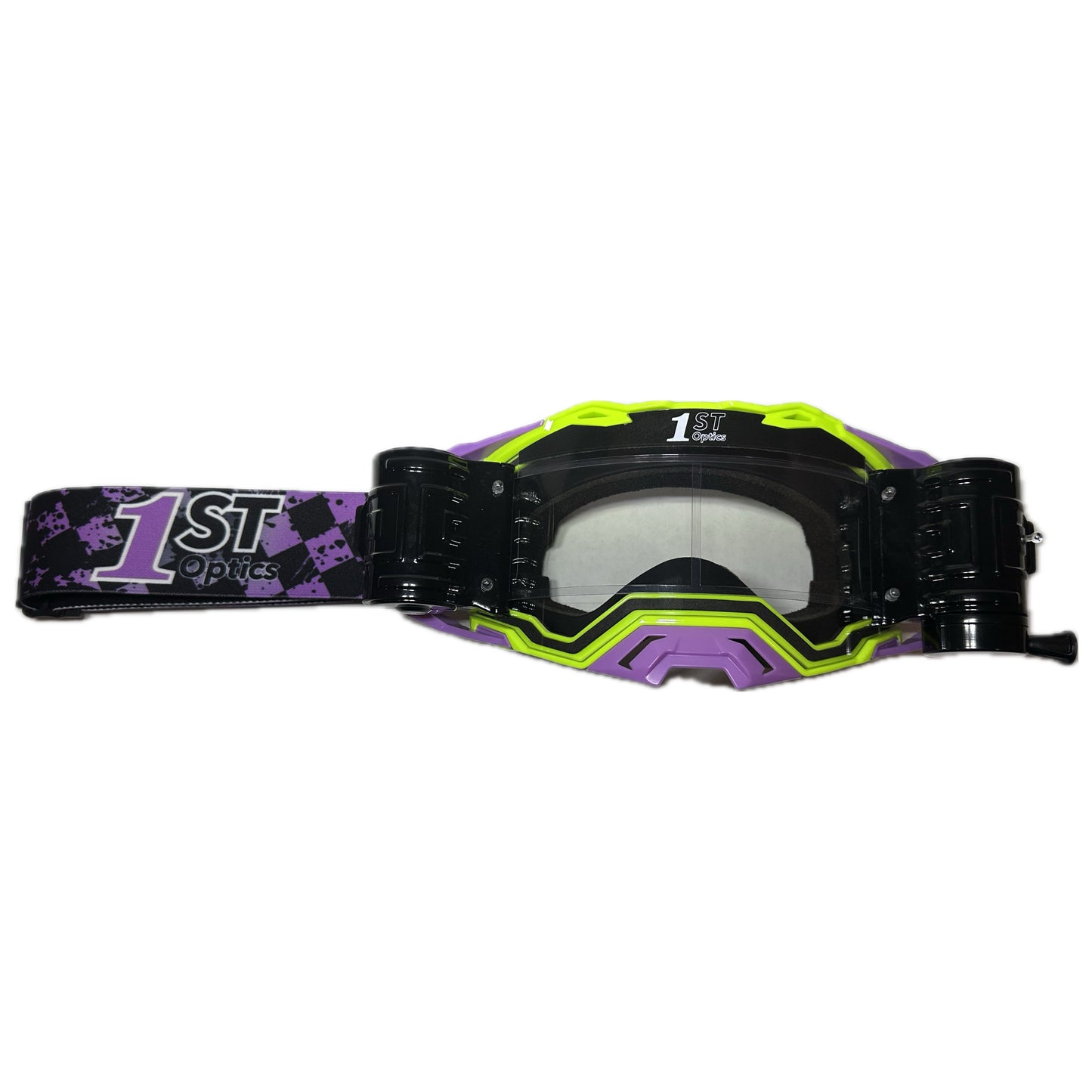1ST Optics MX Goggle - Flo/Purple/Purple