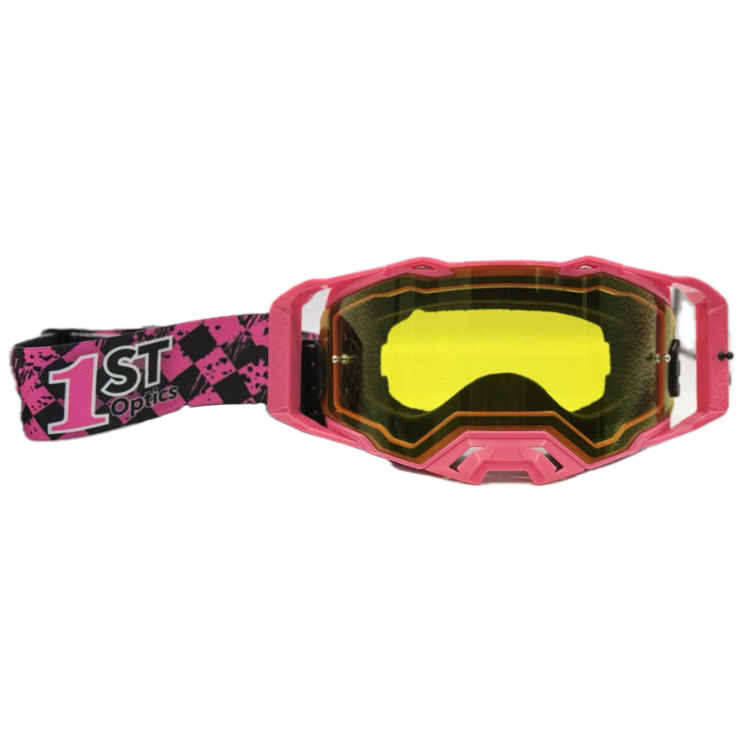 1ST Optics MX Goggles - Pink/Pink/Pink