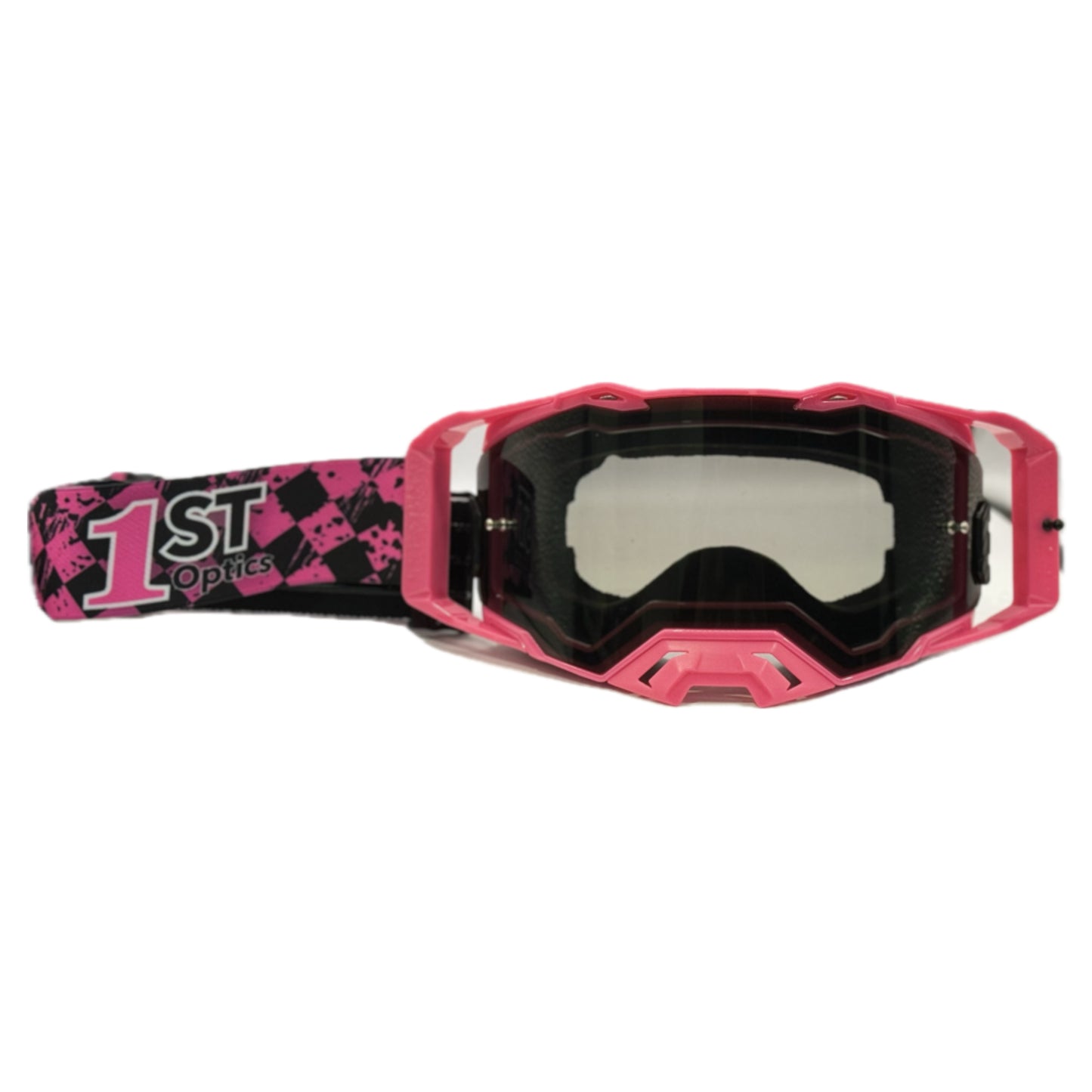 1ST Optics MX Goggles - Pink/Pink/Pink