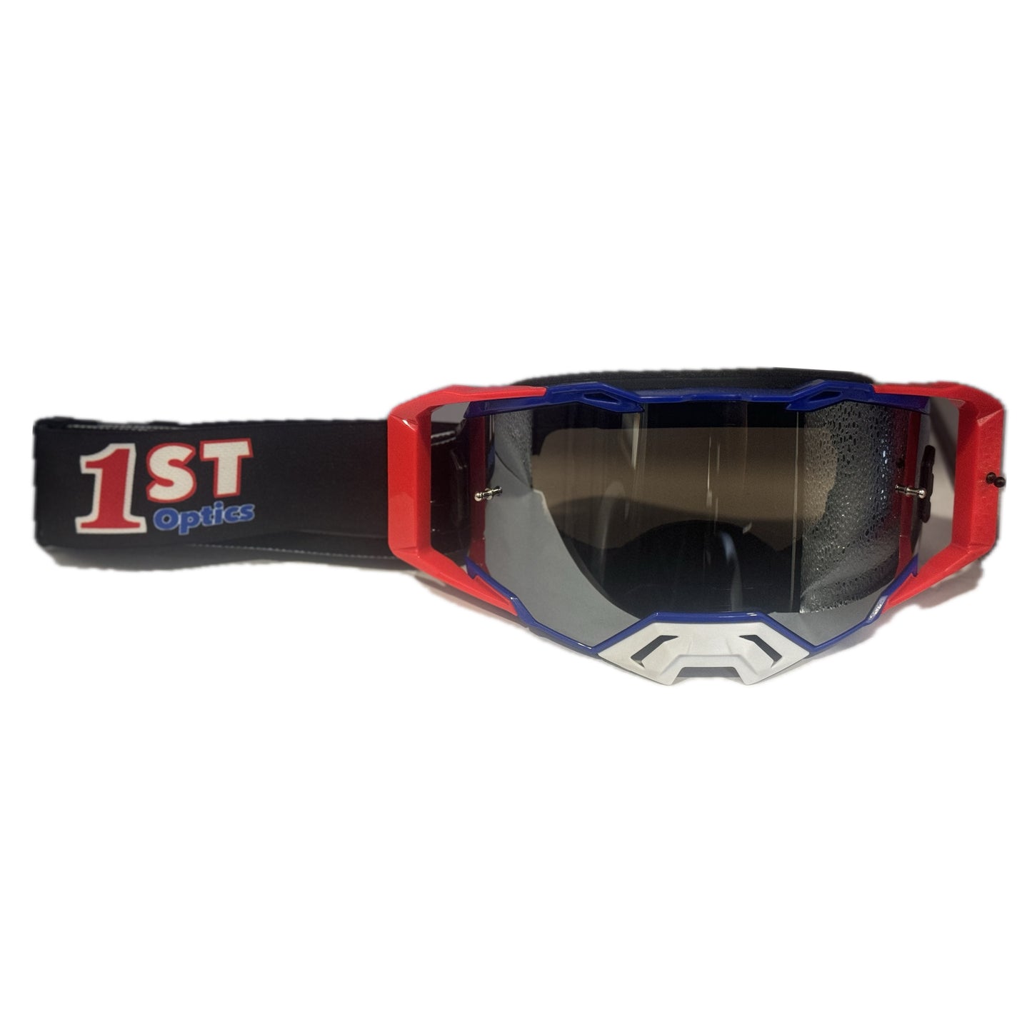 1ST Optics MX Goggle - Blue/Red/White