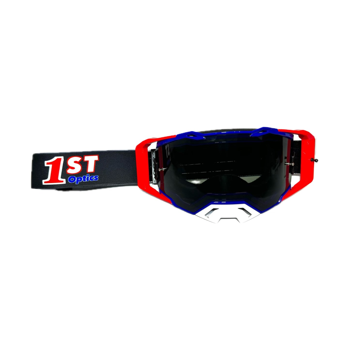 1ST Optics MX Goggle - Blue/Red/White