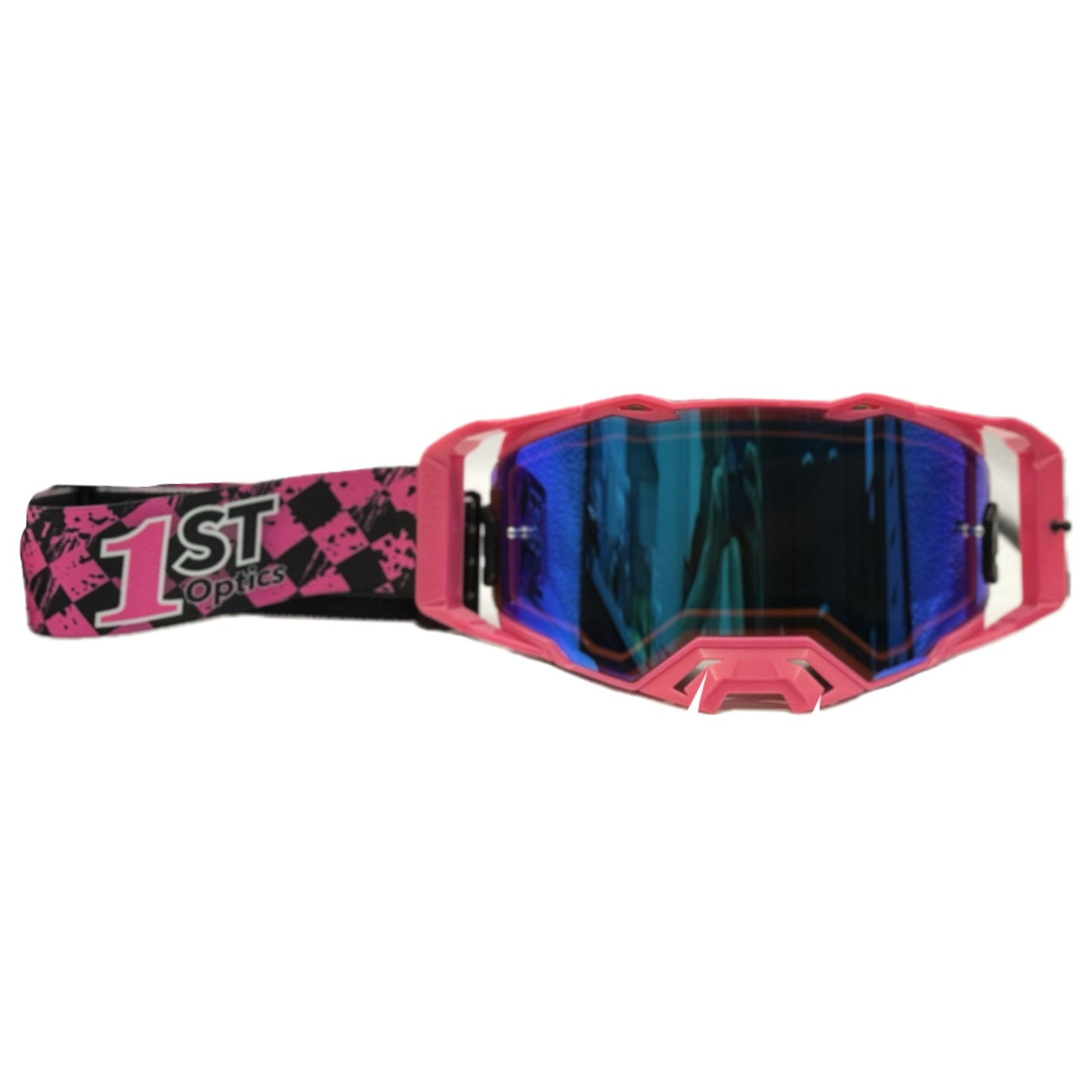 1ST Optics MX Goggles - Pink/Pink/Pink