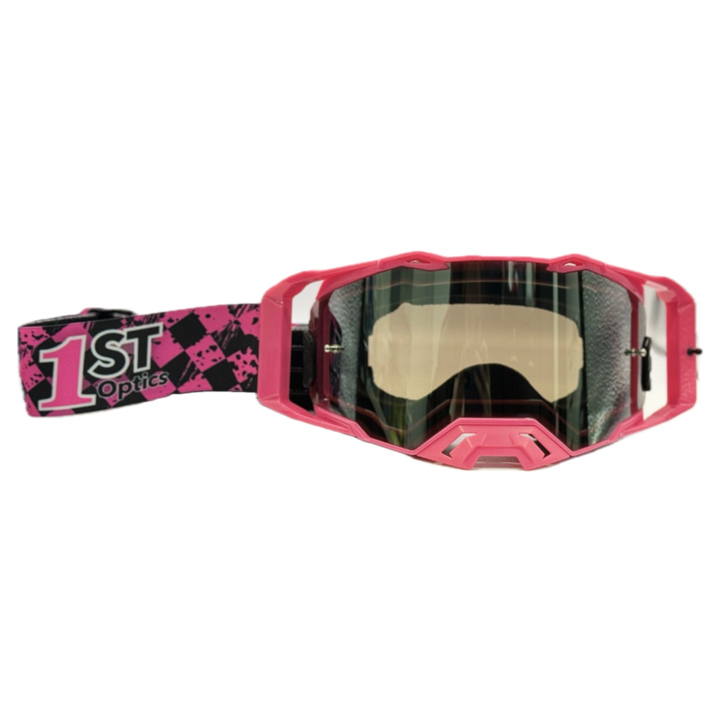 1ST Optics MX Goggles - Pink/Pink/Pink