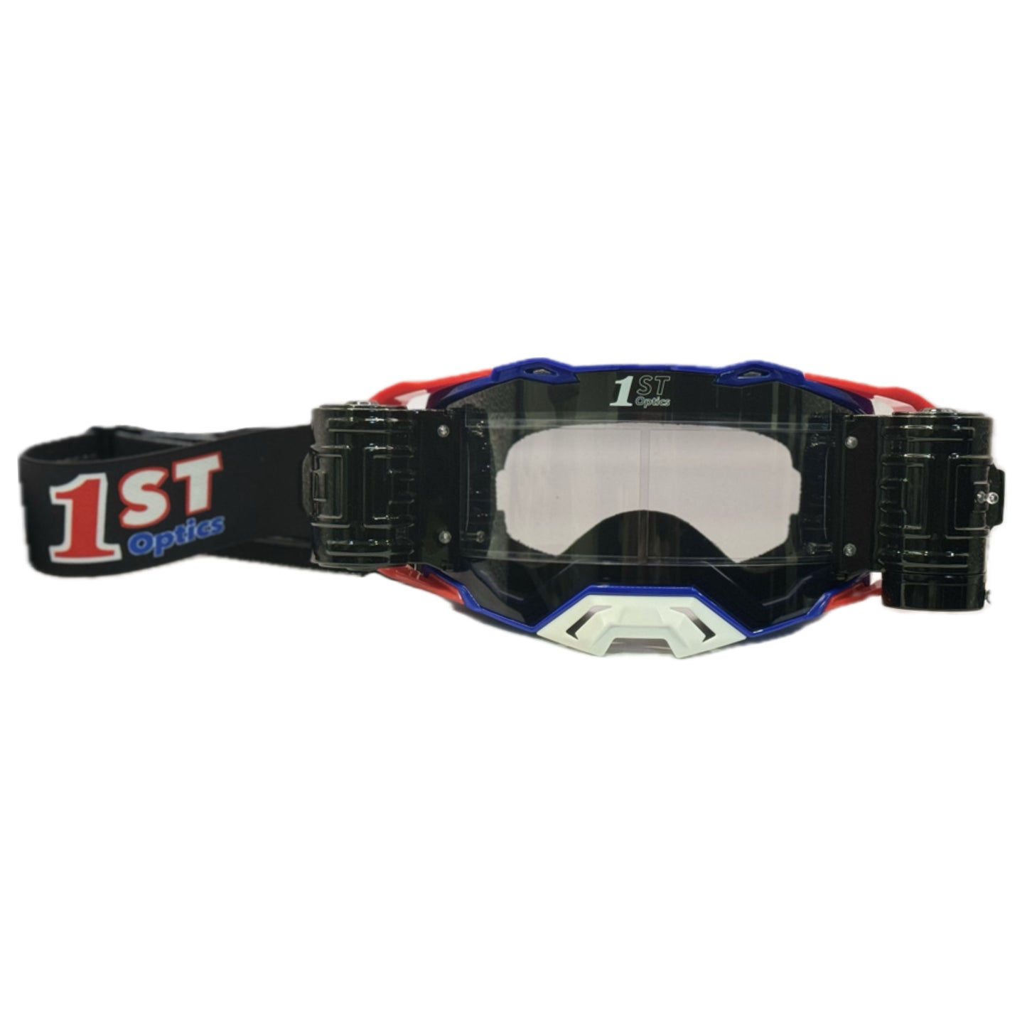 1ST Optics MX Goggle - Blue/Red/White