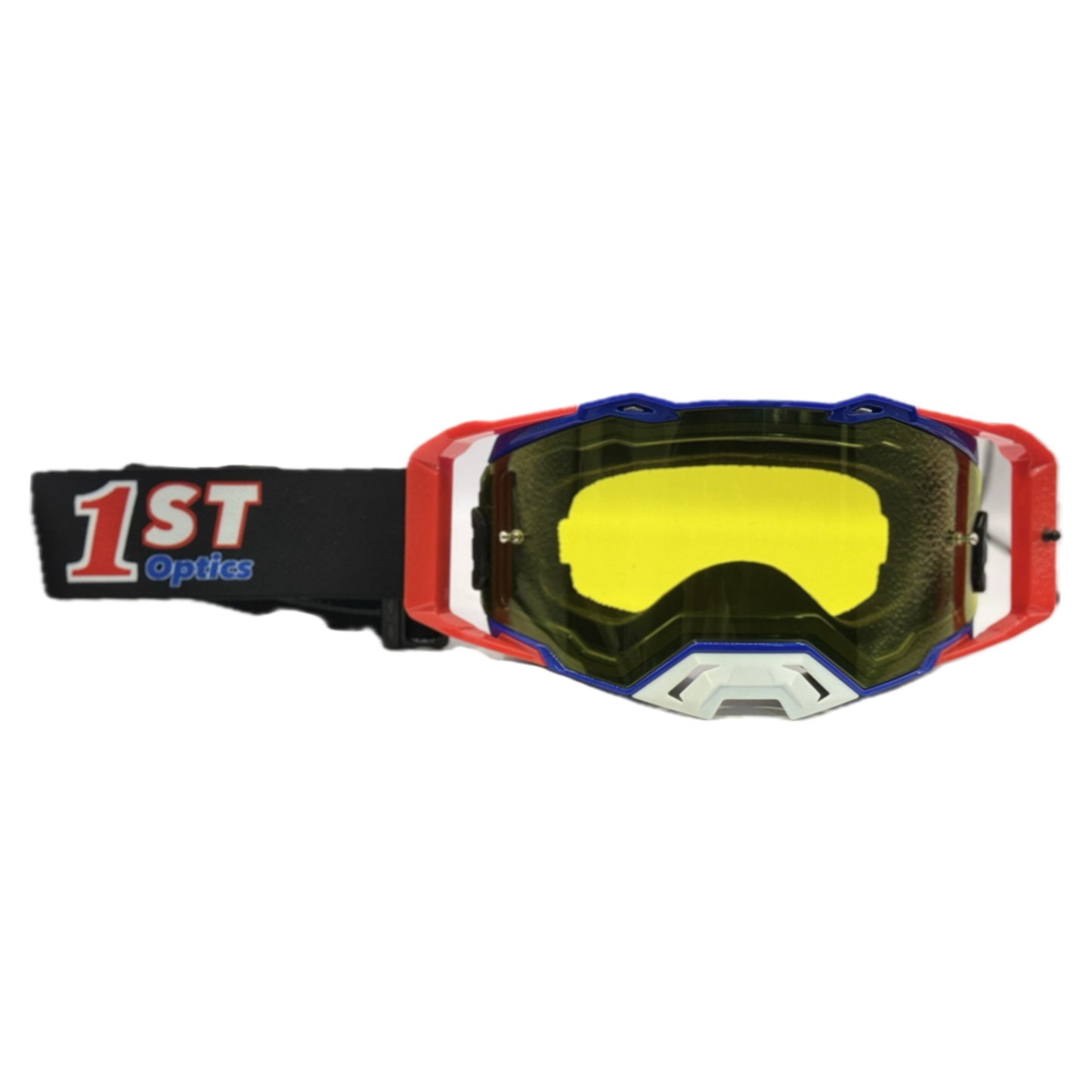 1ST Optics MX Goggle - Blue/Red/White